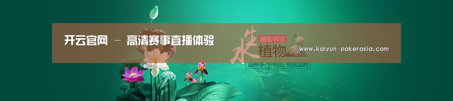 鲜花水草花卉网站模板